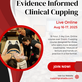 Live Online Evidence Informed Clinical Cupping - Levels 1-4